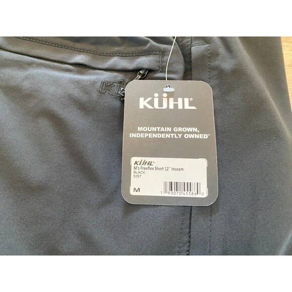 Kuhl Freeflex Mens M Black Stretch Drawstring Hybrid 12" Gym Hiking Shorts 5257 - Picture 4 of 10